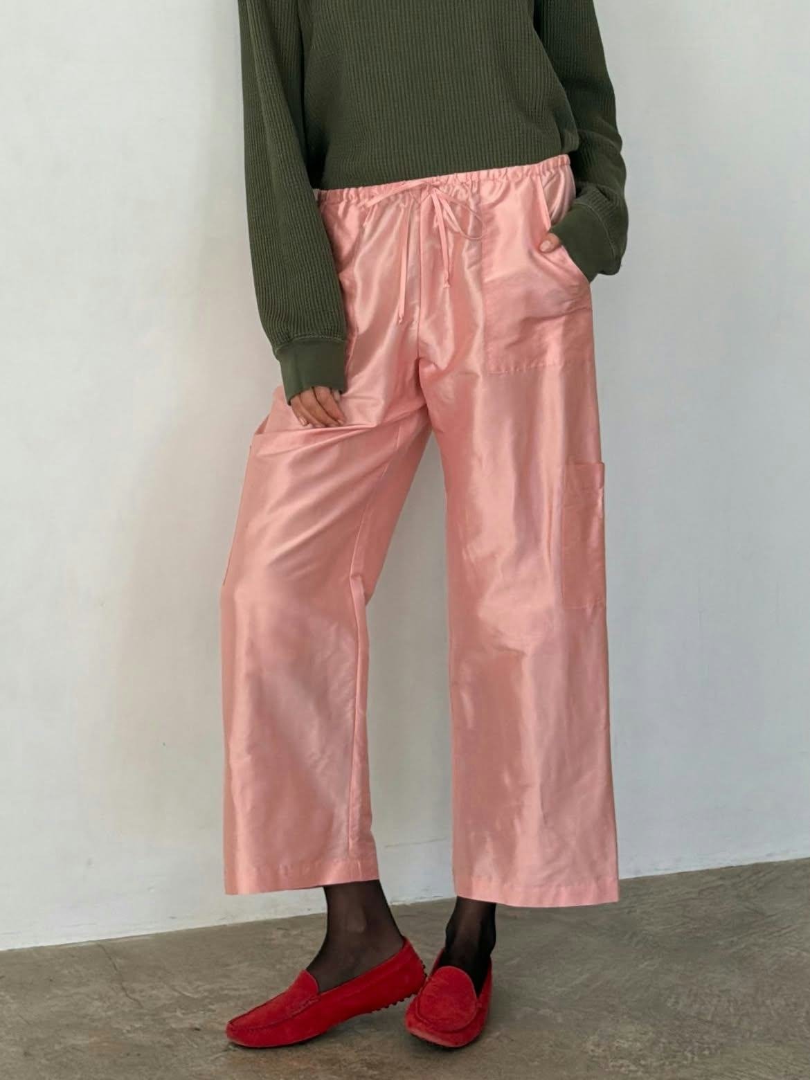 Taffeta Pants Are The Statement-Making Trend To Try This Fall