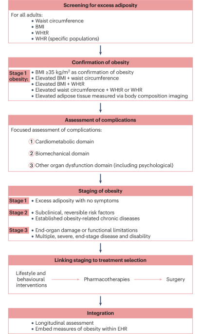 Diagnosis, staging and management of obesity: a synthesis of contemporary guidelines